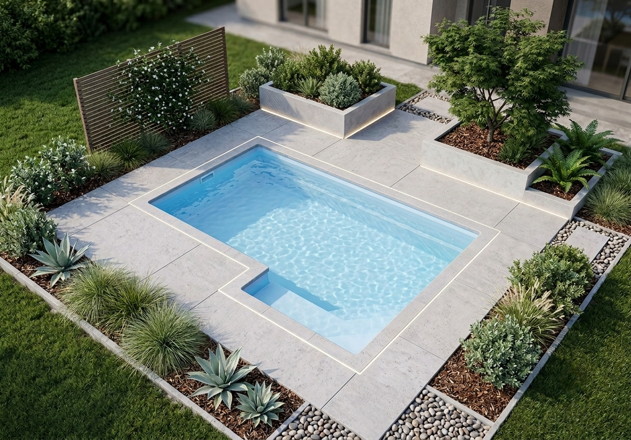 Piscine LILAS – 4,20 x 2,40/3,00 m